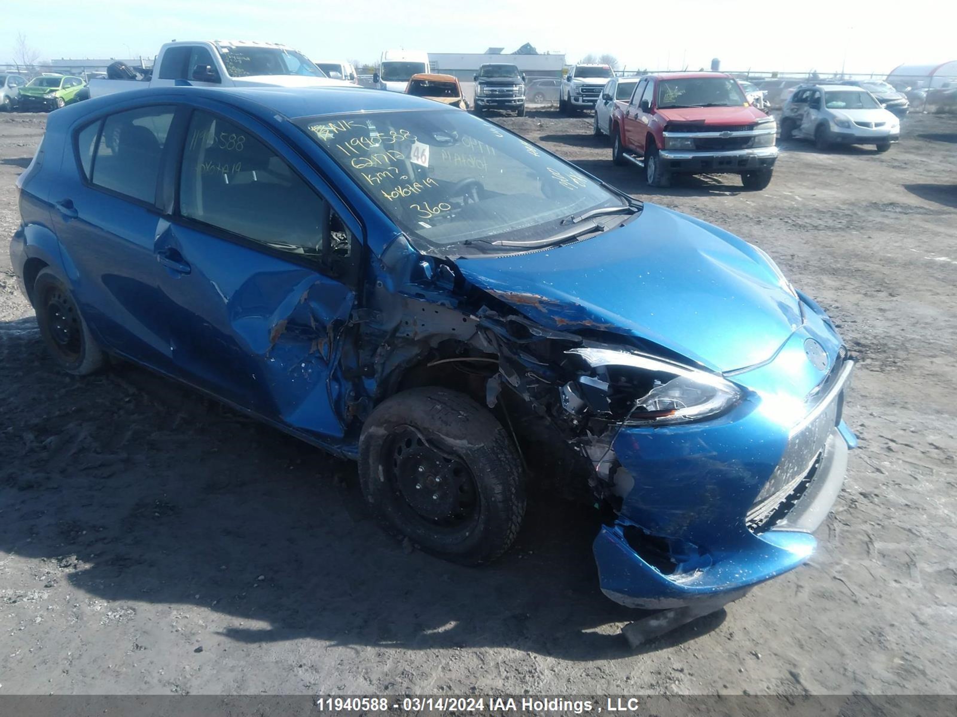 TOYOTA PRIUS C 2019 jtdkdtb30k1621712