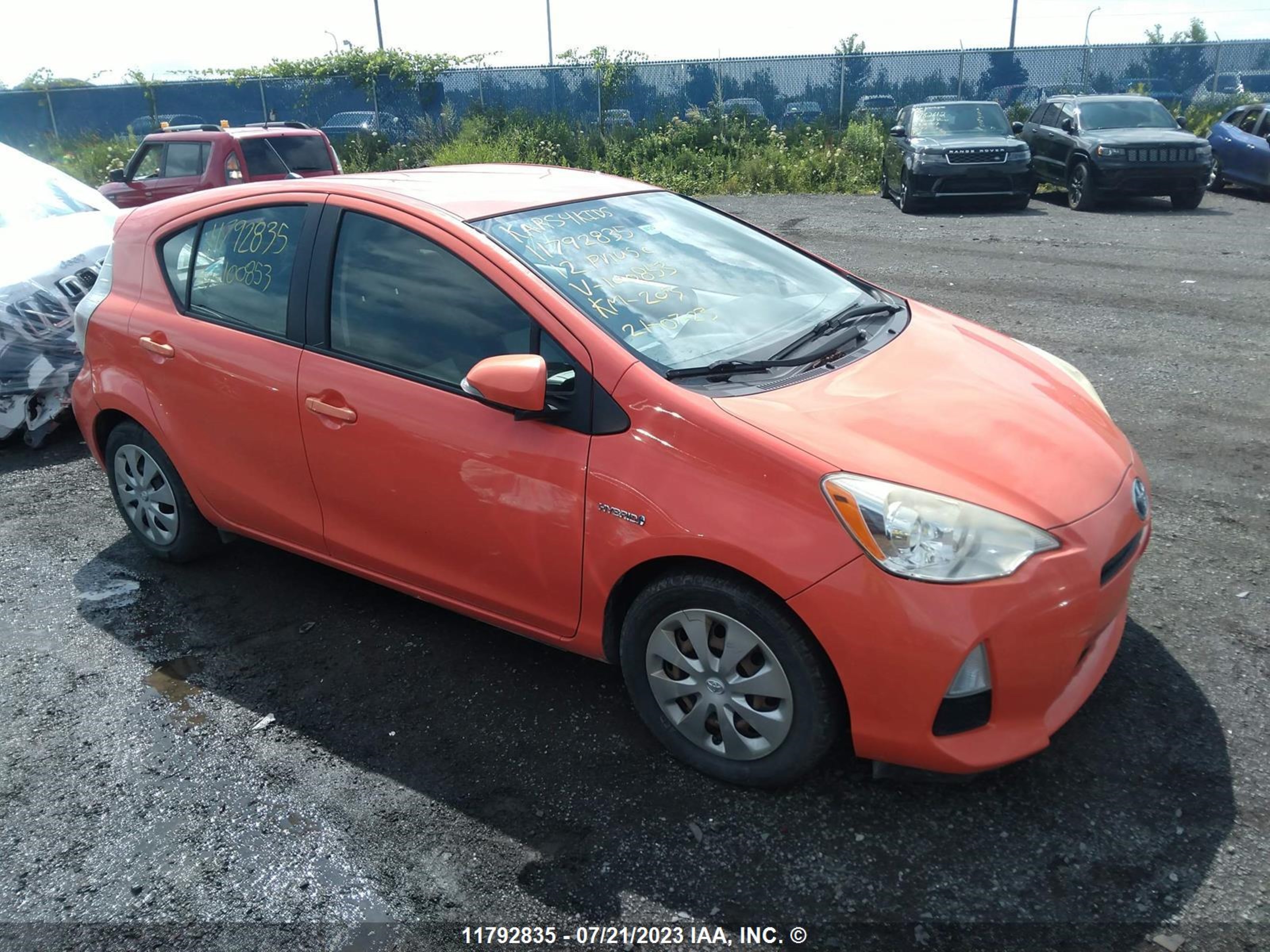 TOYOTA PRIUS C 2012 jtdkdtb31c1000853