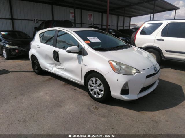 TOYOTA PRIUS C 2012 jtdkdtb31c1519885