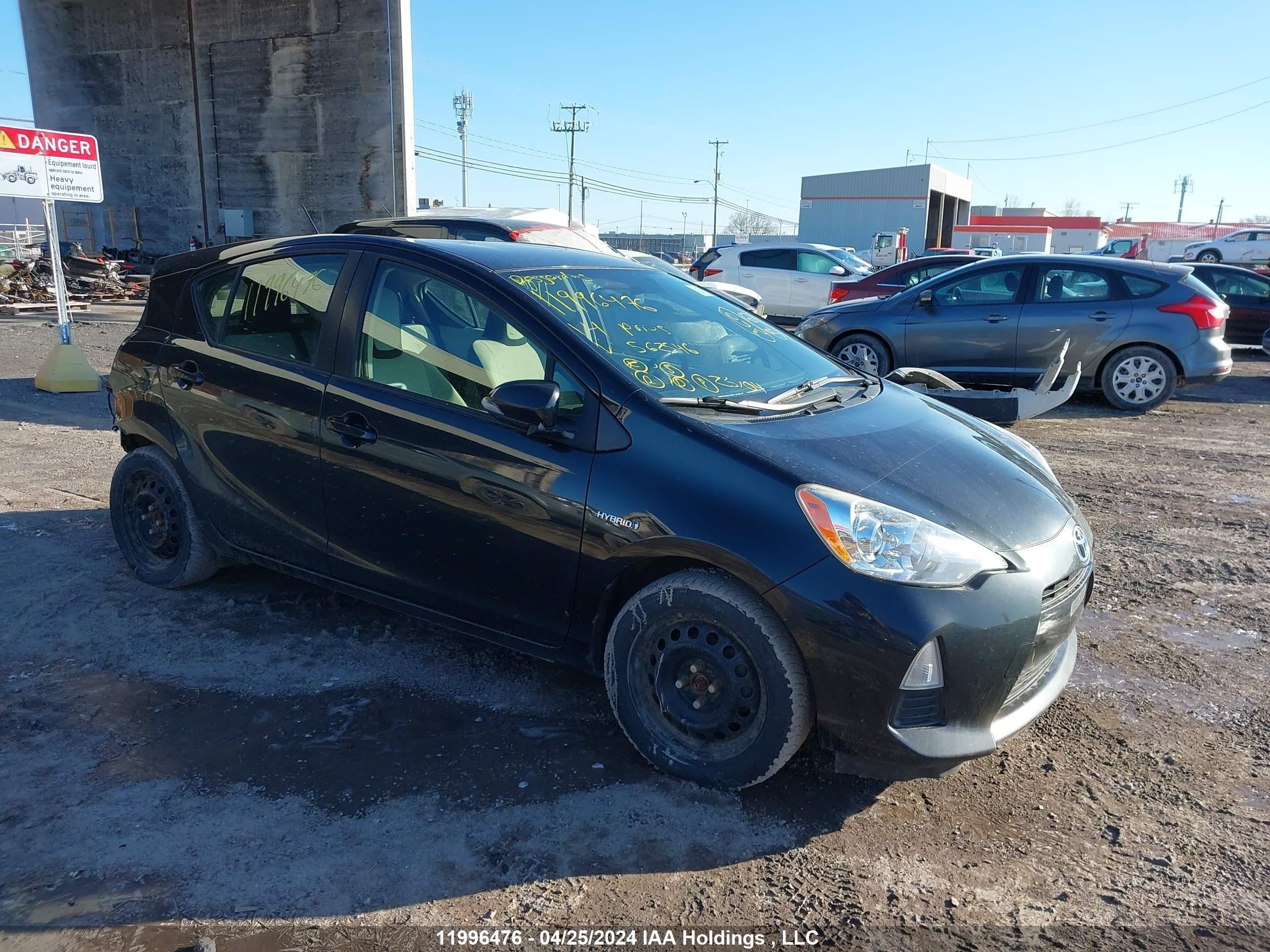 TOYOTA PRIUS C 2014 jtdkdtb33e1562546