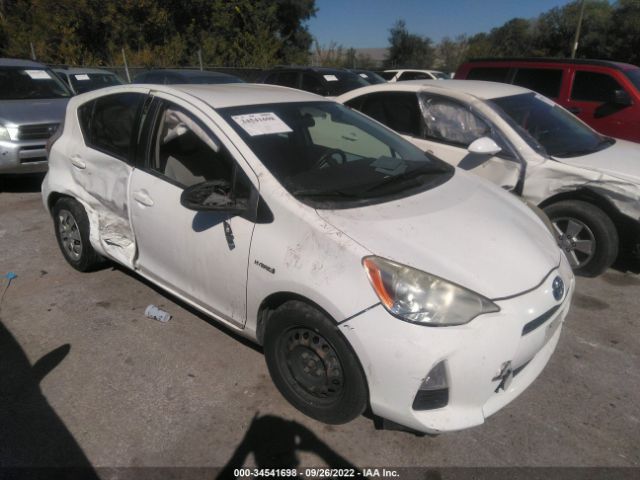 TOYOTA PRIUS C 2012 jtdkdtb36c1501656