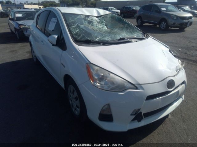 TOYOTA PRIUS C 2013 jtdkdtb38d1542291