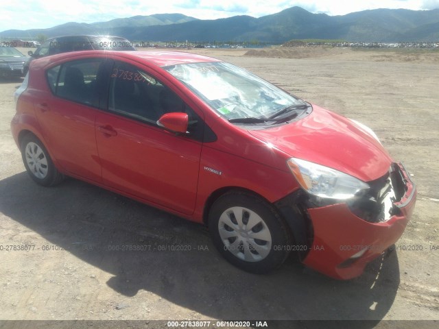 TOYOTA PRIUS C 2012 jtdkdtb39c1501134