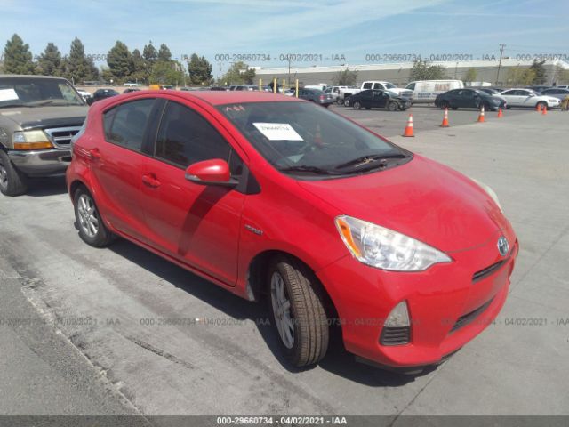 TOYOTA PRIUS C 2012 jtdkdtb39c1519987