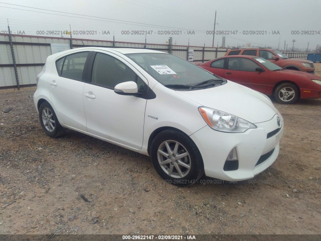 TOYOTA PRIUS C 2013 jtdkdtb39d1538217