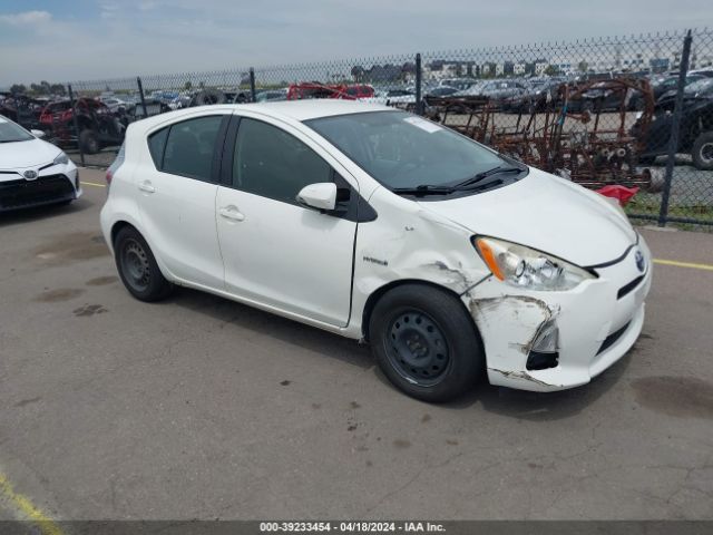 TOYOTA PRIUS C 2013 jtdkdtb39d1543627