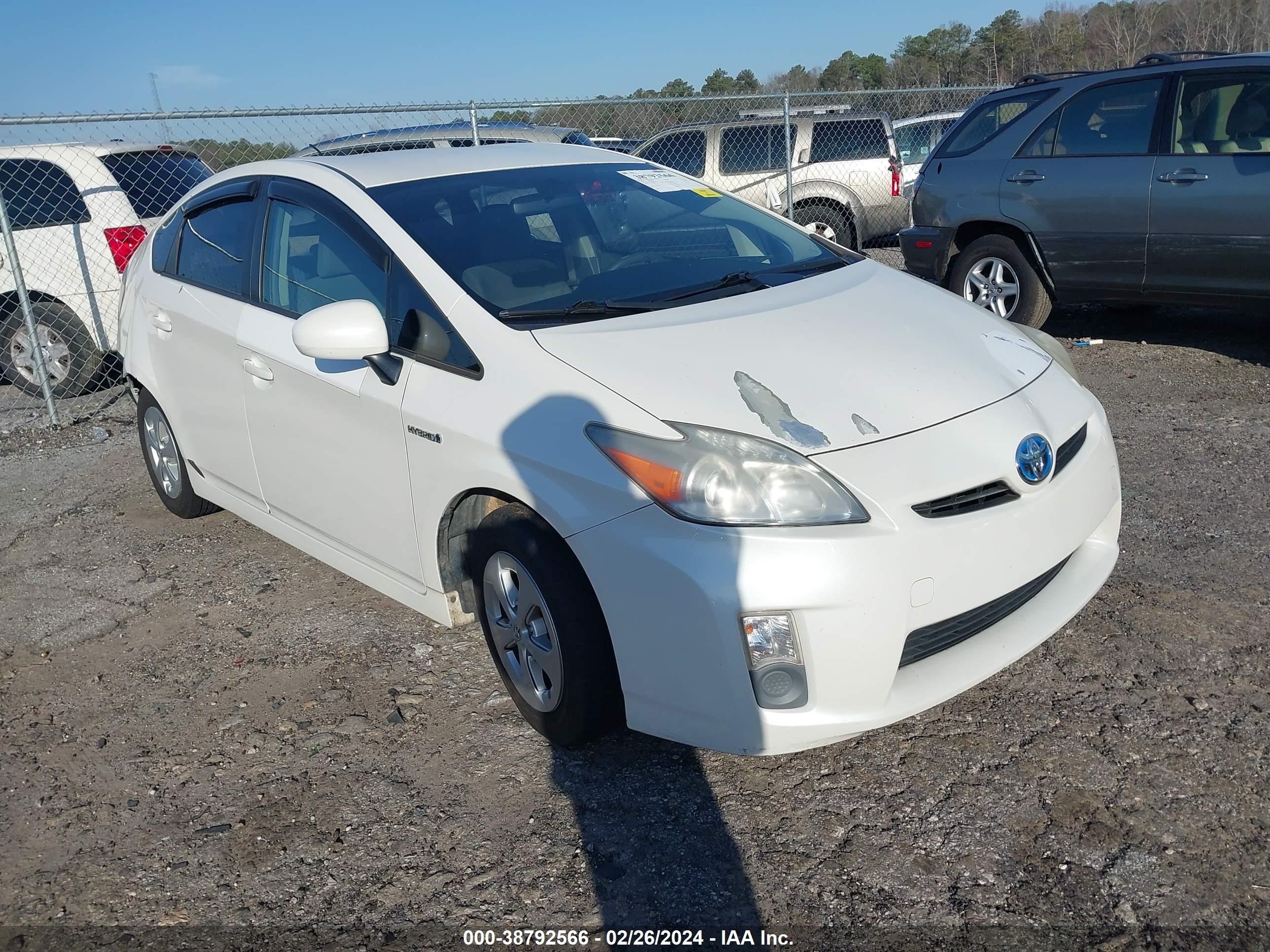 TOYOTA PRIUS 2011 jtdkn3du6b5346407