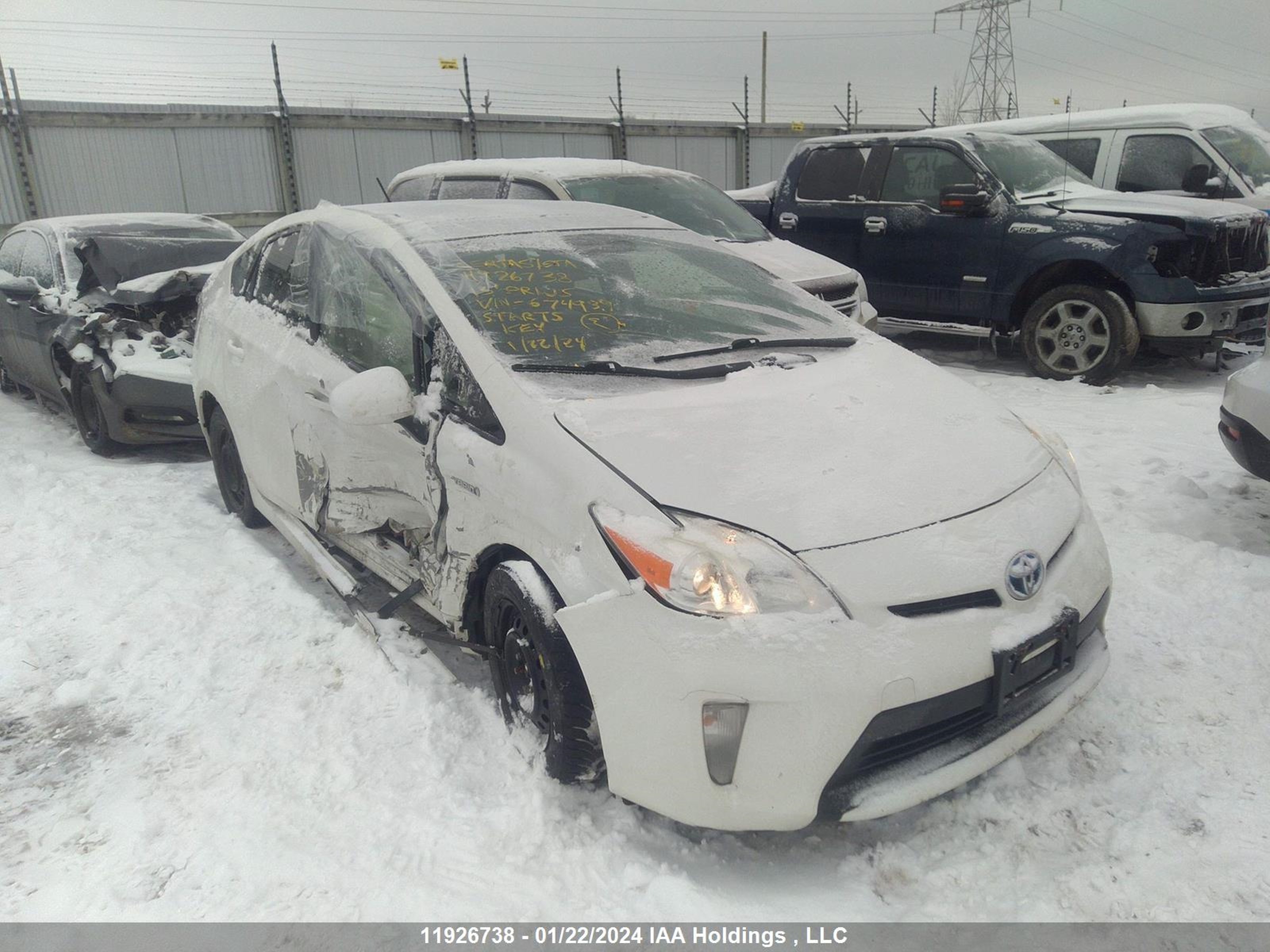 TOYOTA PRIUS 2013 jtdkn3duxd1674939