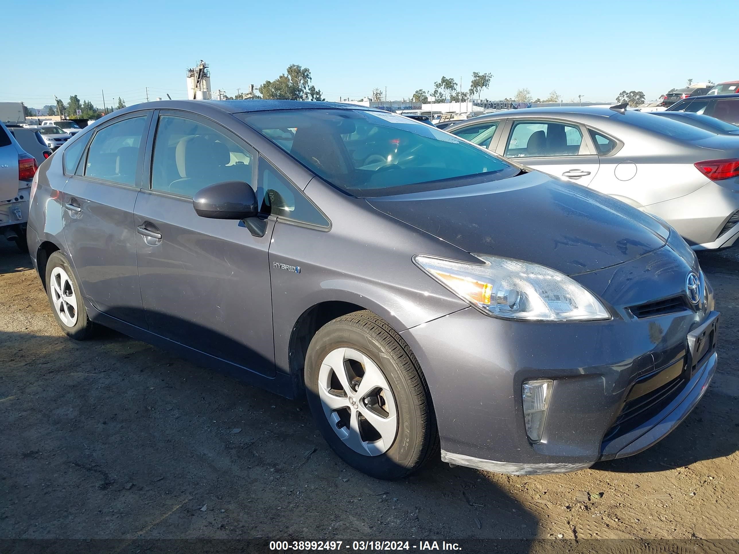 TOYOTA PRIUS 2014 jtdkn3duxe1785928