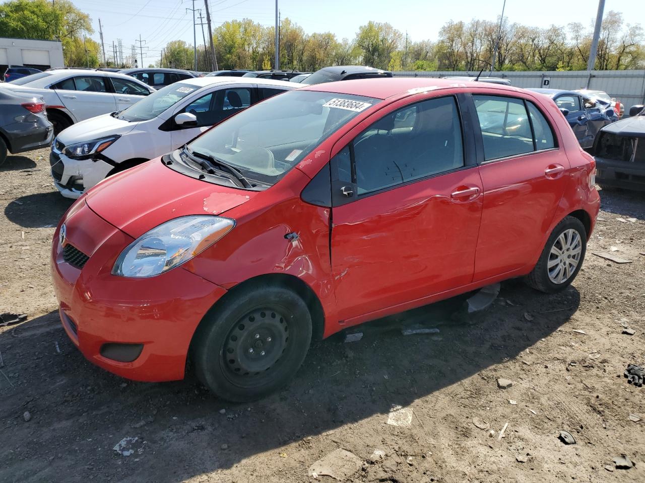 TOYOTA YARIS 2010 jtdkt4k35a5320045