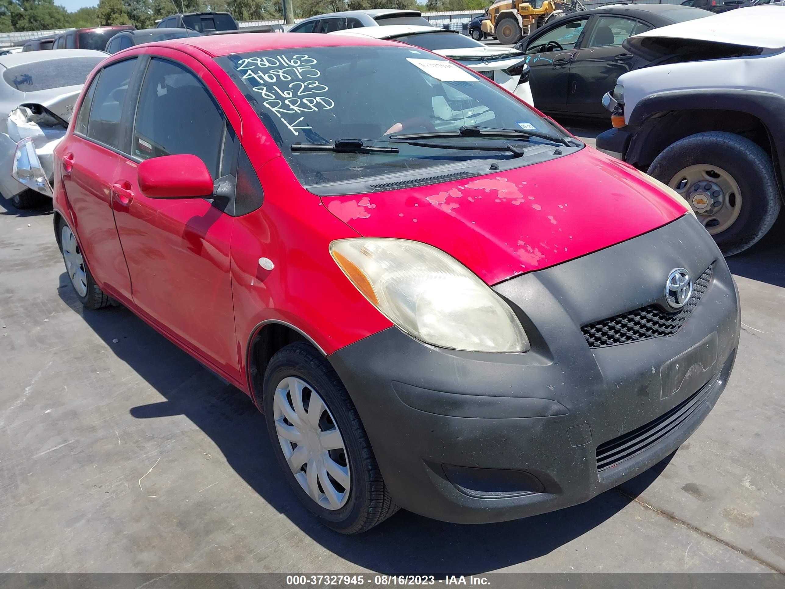 TOYOTA YARIS 2009 jtdkt903195221685