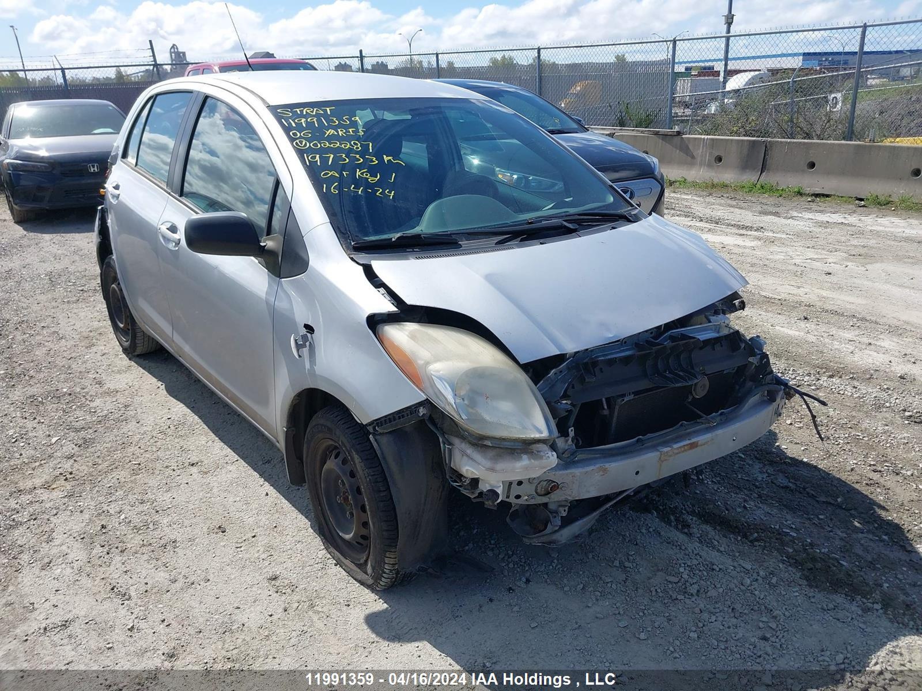 TOYOTA YARIS 2006 jtdkt923165022287