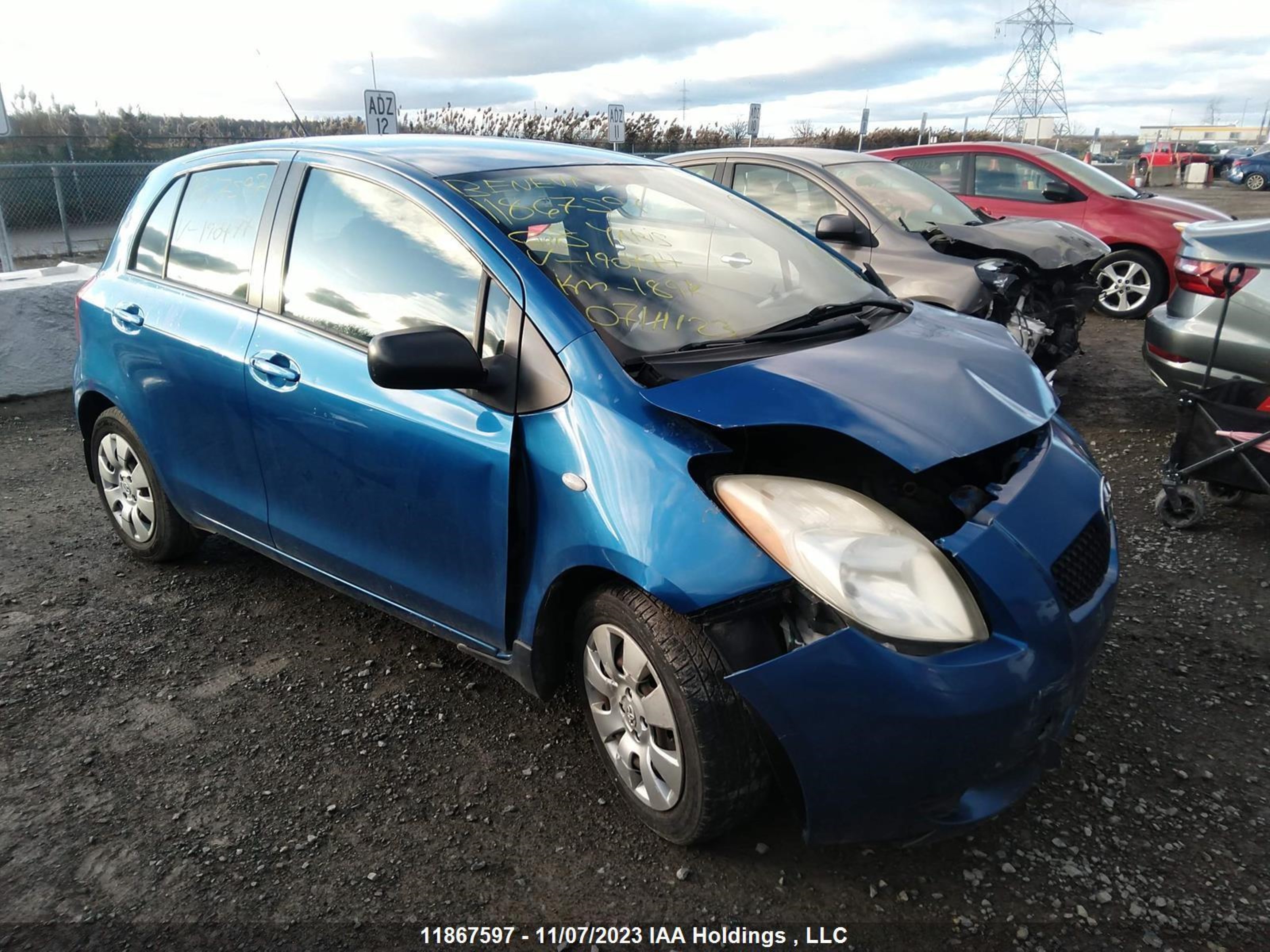 TOYOTA YARIS 2008 jtdkt923285190474