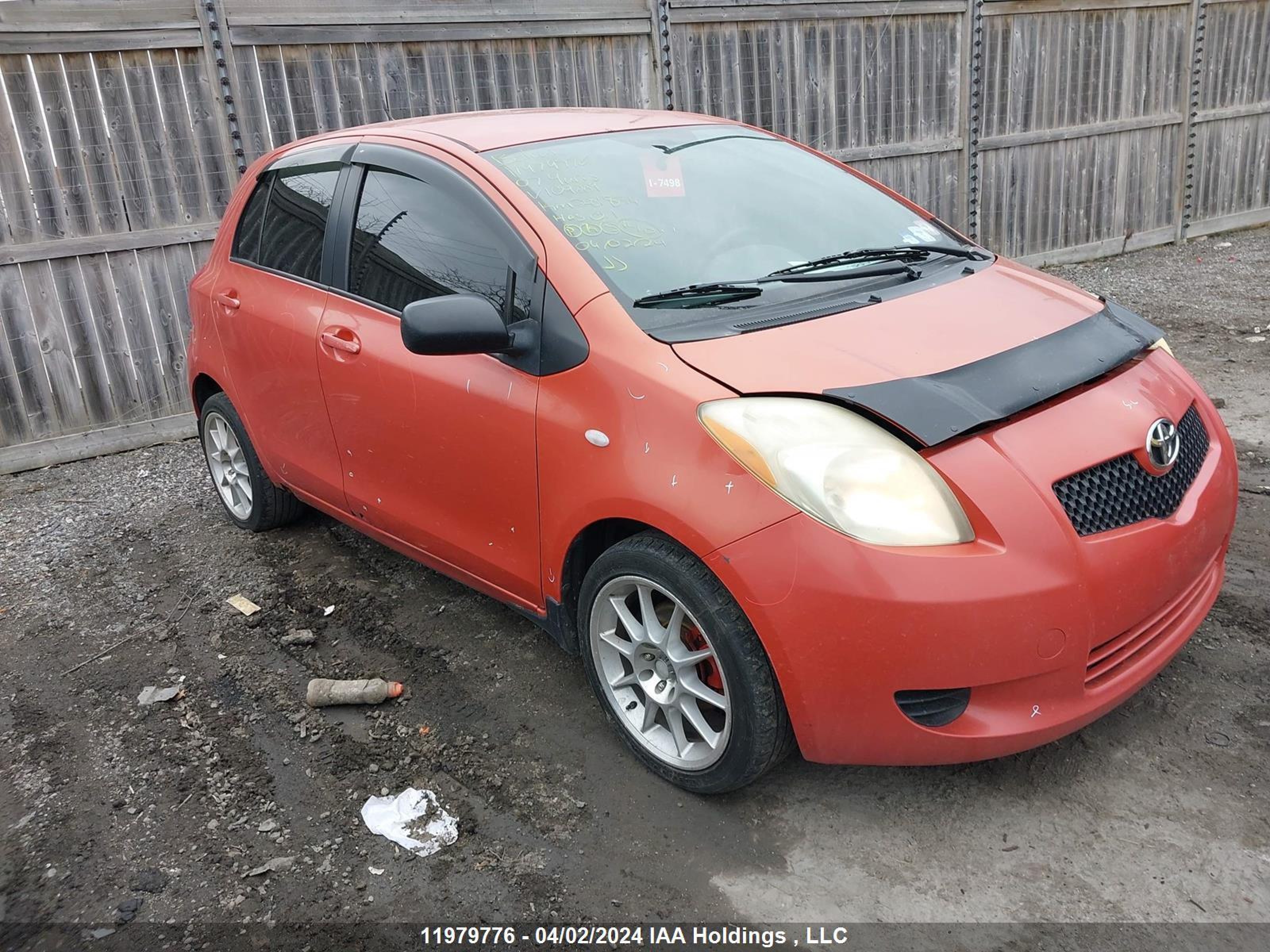 TOYOTA YARIS 2007 jtdkt923575109286