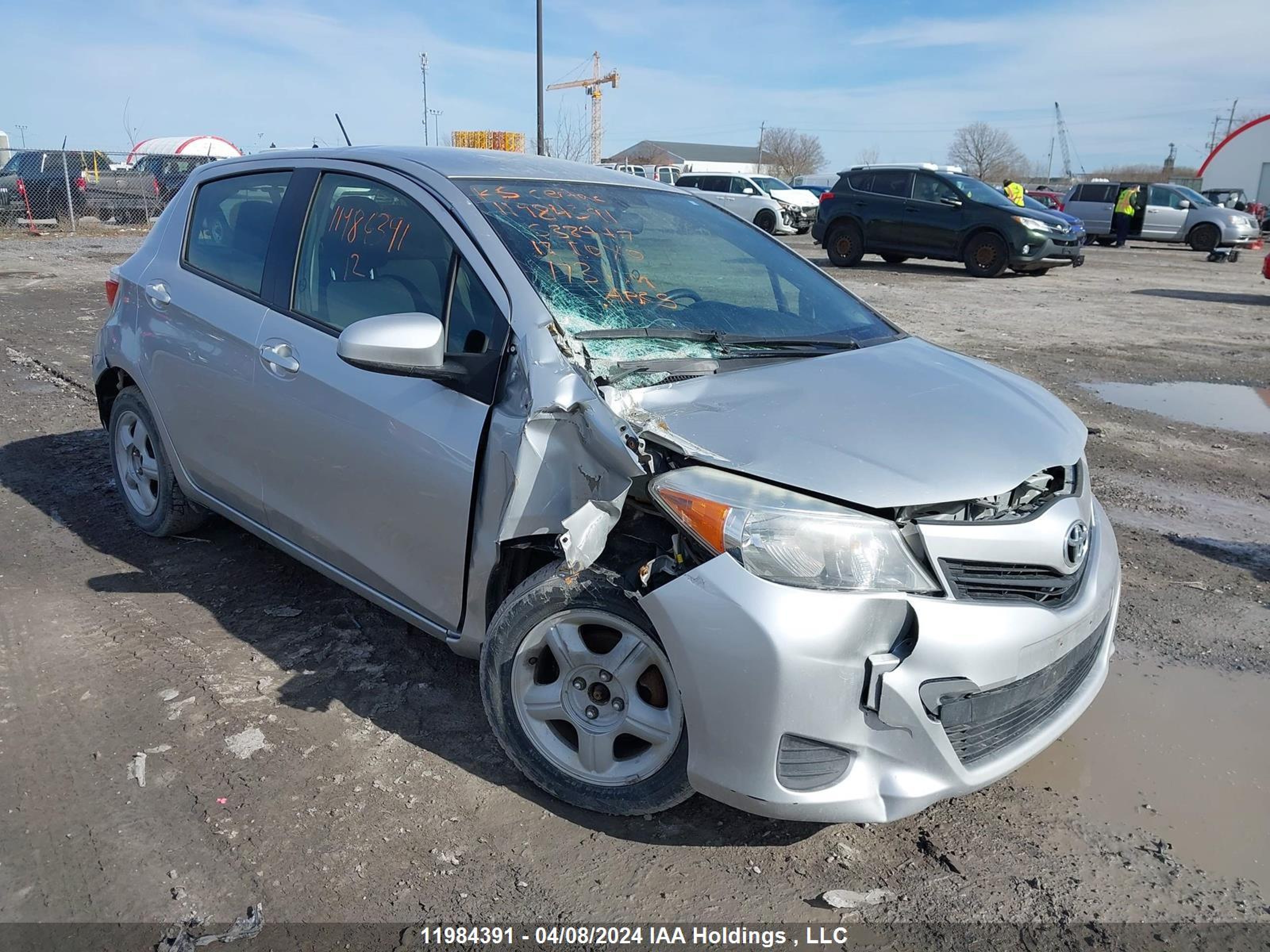 TOYOTA YARIS 2012 jtdktud30cd538447