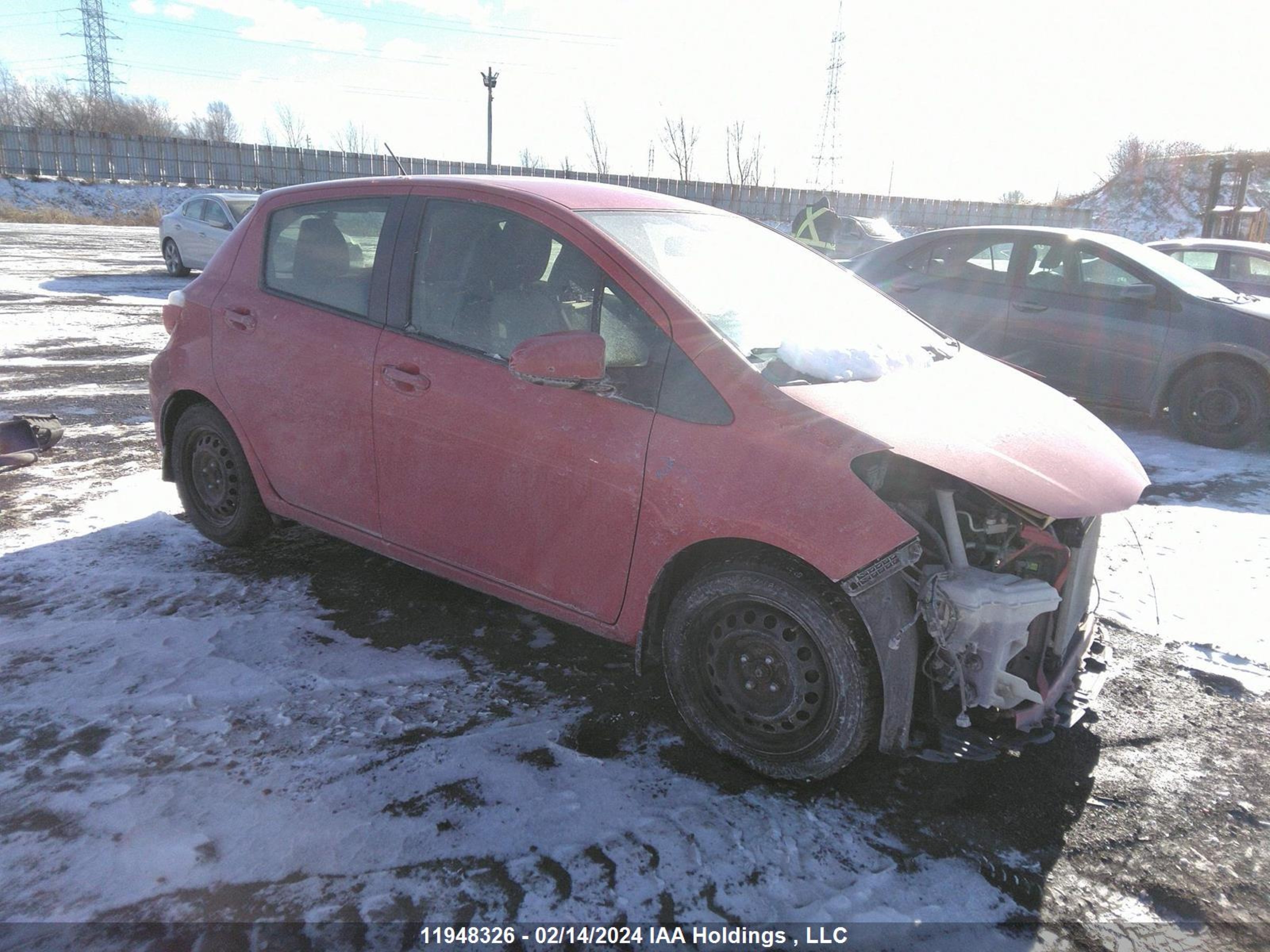 TOYOTA YARIS 2012 jtdktud33cd522050