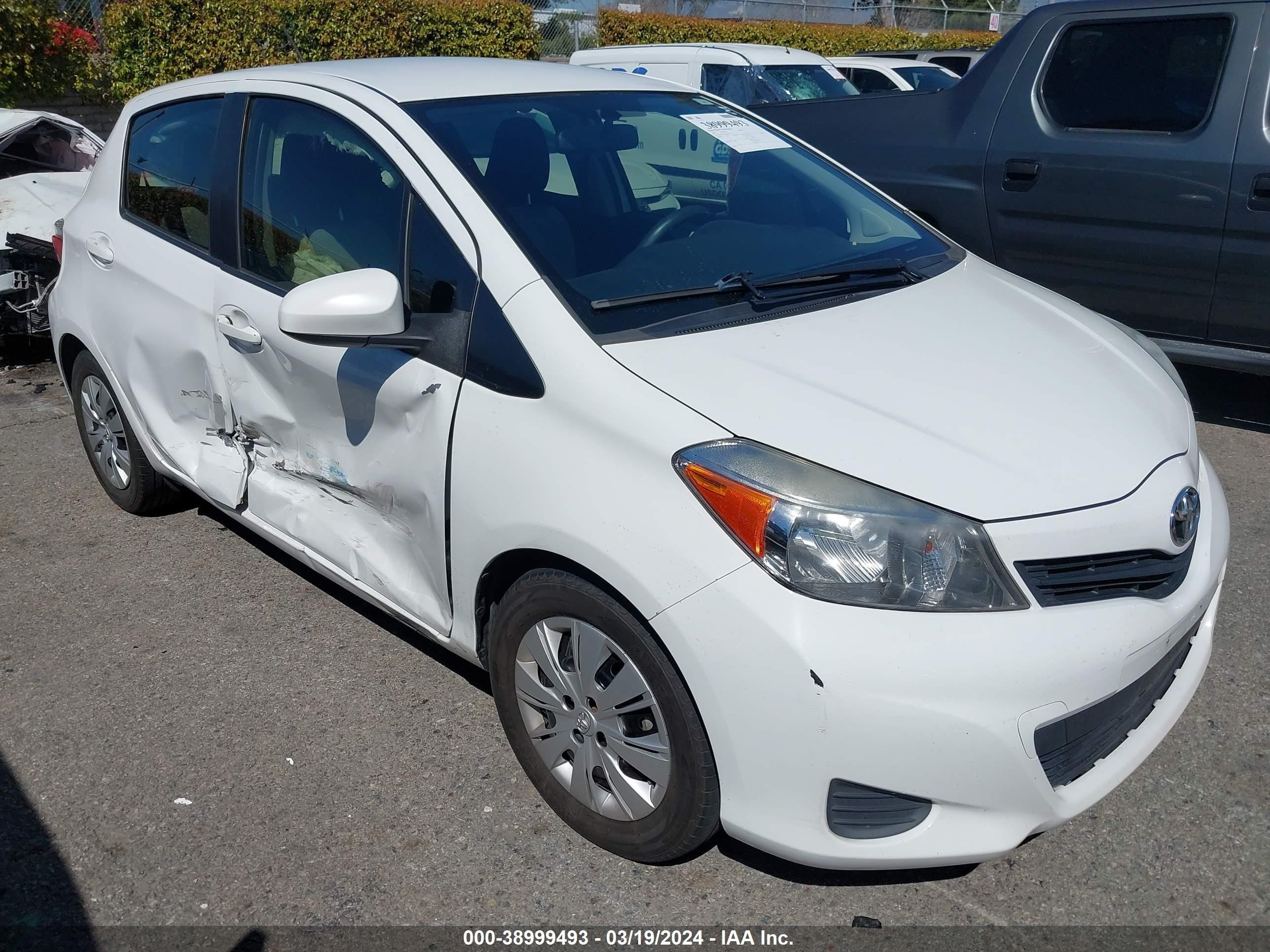 TOYOTA YARIS 2013 jtdktud36dd552631