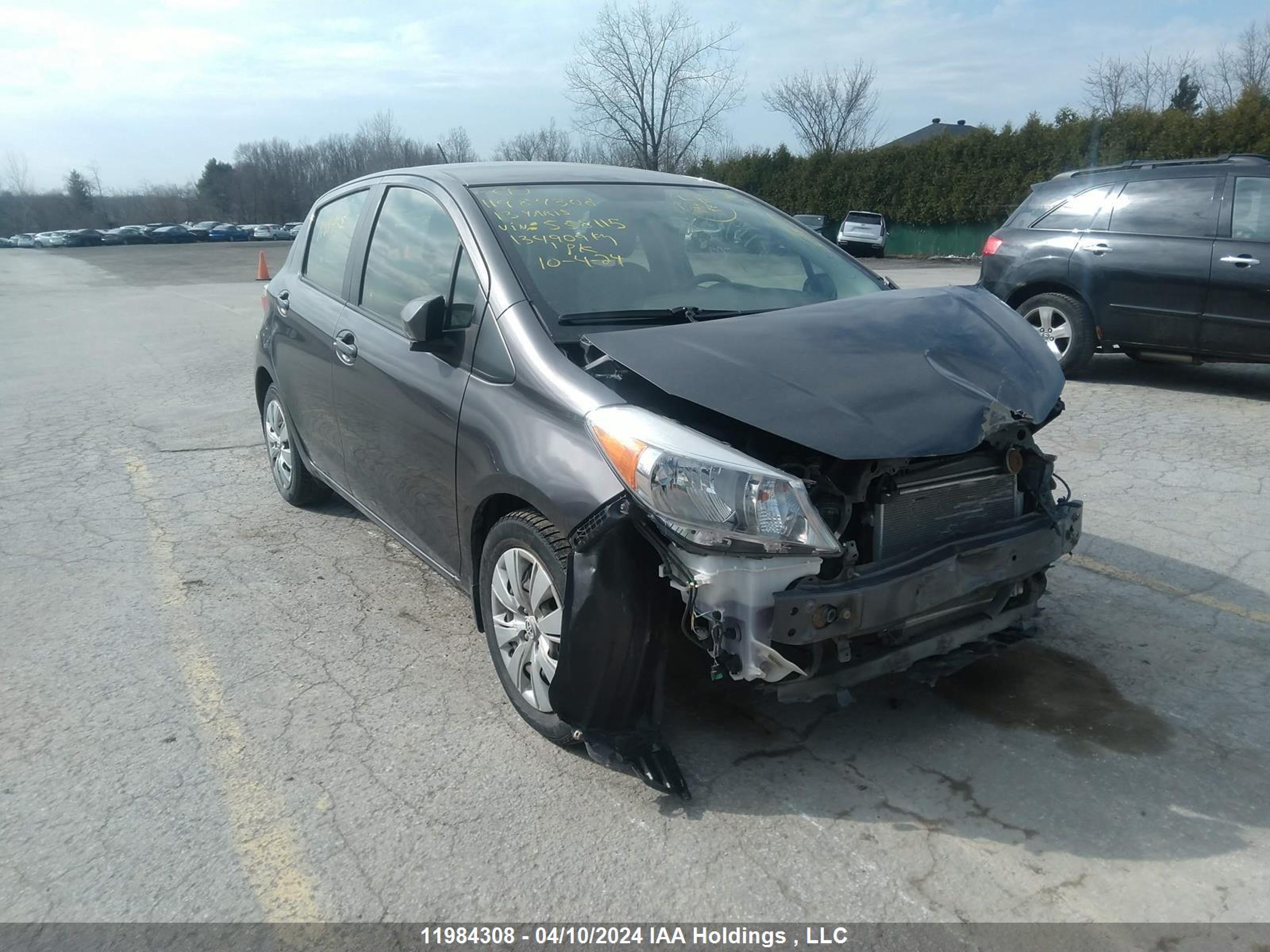 TOYOTA YARIS 2013 jtdktud37dd558115