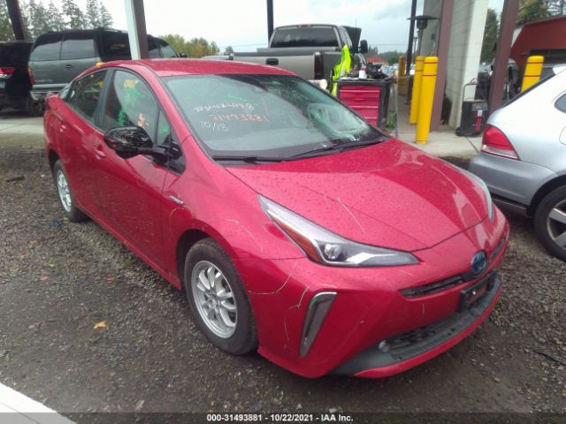 TOYOTA PRIUS 2019 jtdl9rfu2k3002593