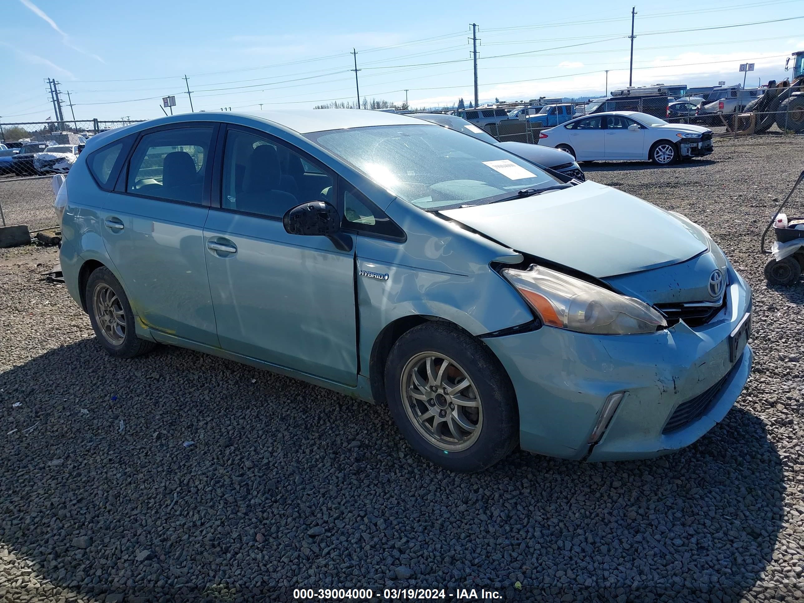 TOYOTA PRIUS V (+) 2013 jtdzn3eu0d3274227