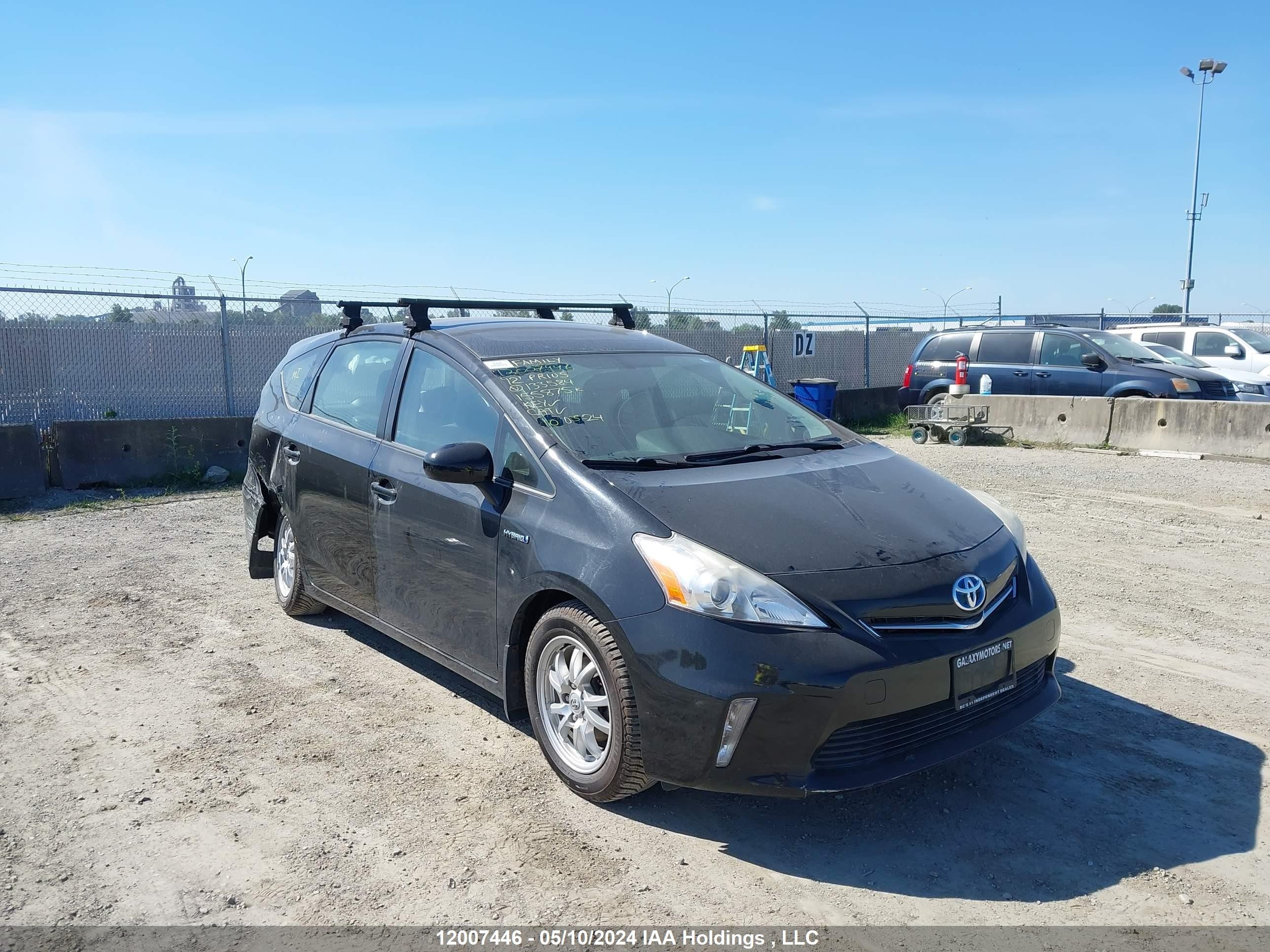 TOYOTA PRIUS V (+) 2012 jtdzn3eu1c3133584