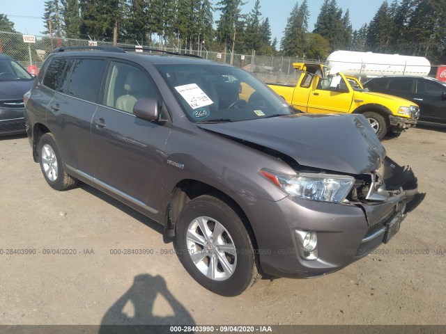 TOYOTA HIGHLANDER HYBRID 2012 jtebc3eh0c2010192