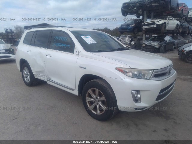 TOYOTA HIGHLANDER HYBRID 2012 jtebc3eh6c2004834