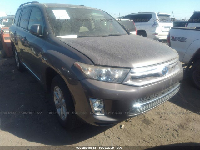 TOYOTA HIGHLANDER HYBRID 2012 jtebc3eh9c2007131