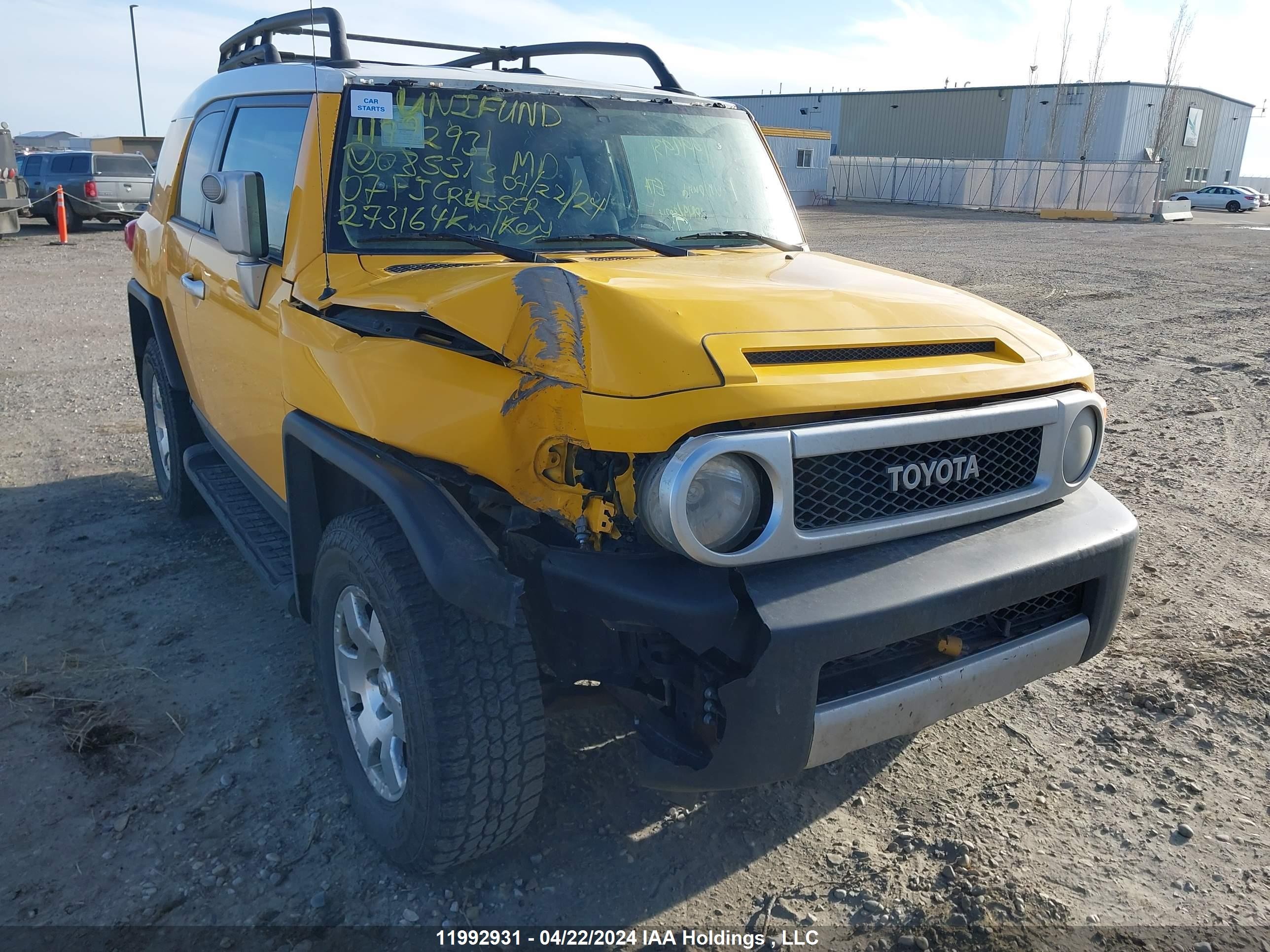 TOYOTA FJ CRUISER 2007 jtebu11fx70085313