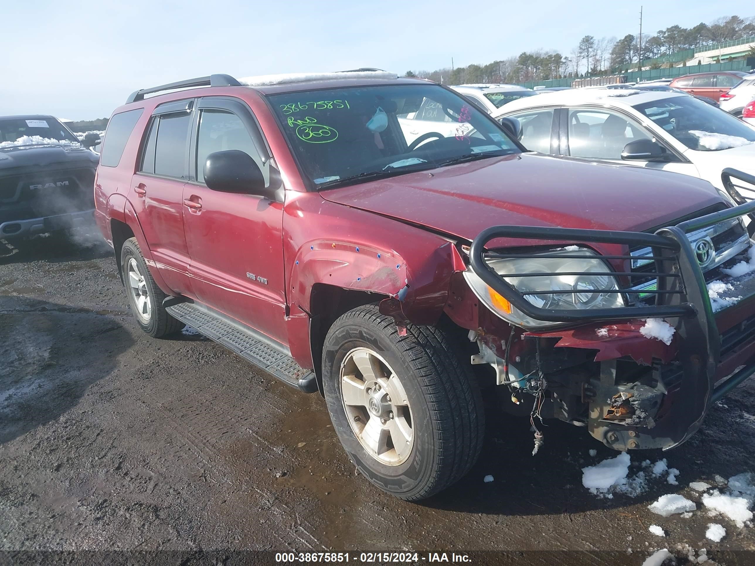 TOYOTA 4RUNNER 2005 jtebu14r458029548