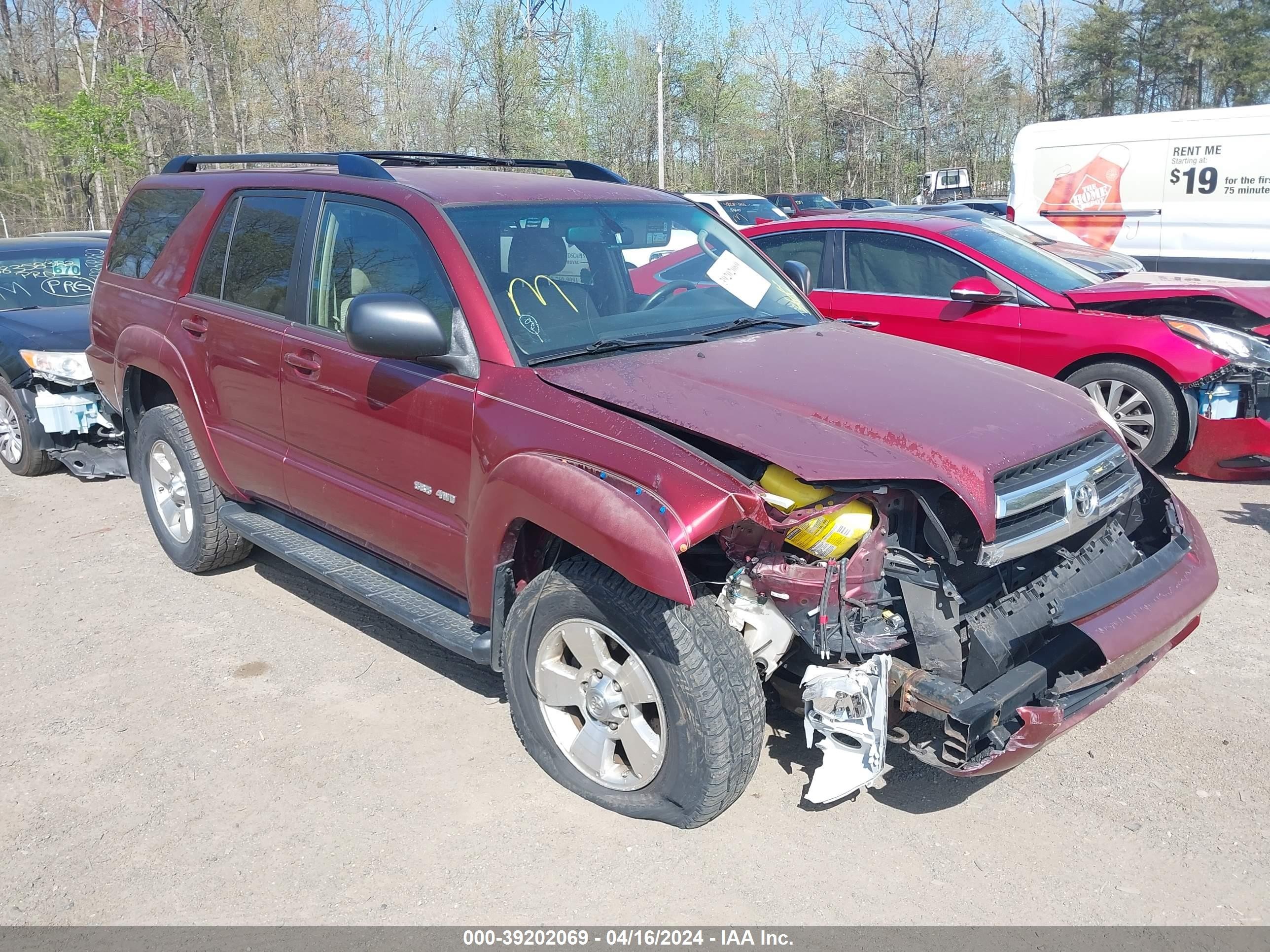 TOYOTA 4RUNNER 2005 jtebu14r758043671