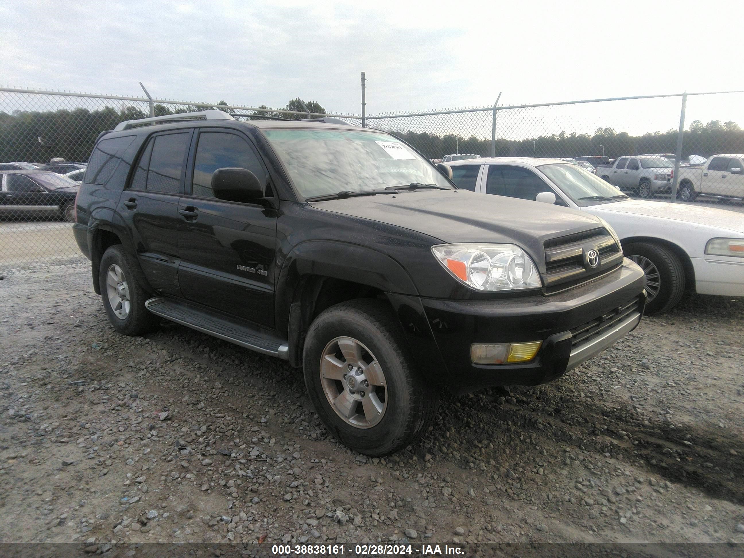 TOYOTA 4RUNNER 2004 jtebu17r948014585