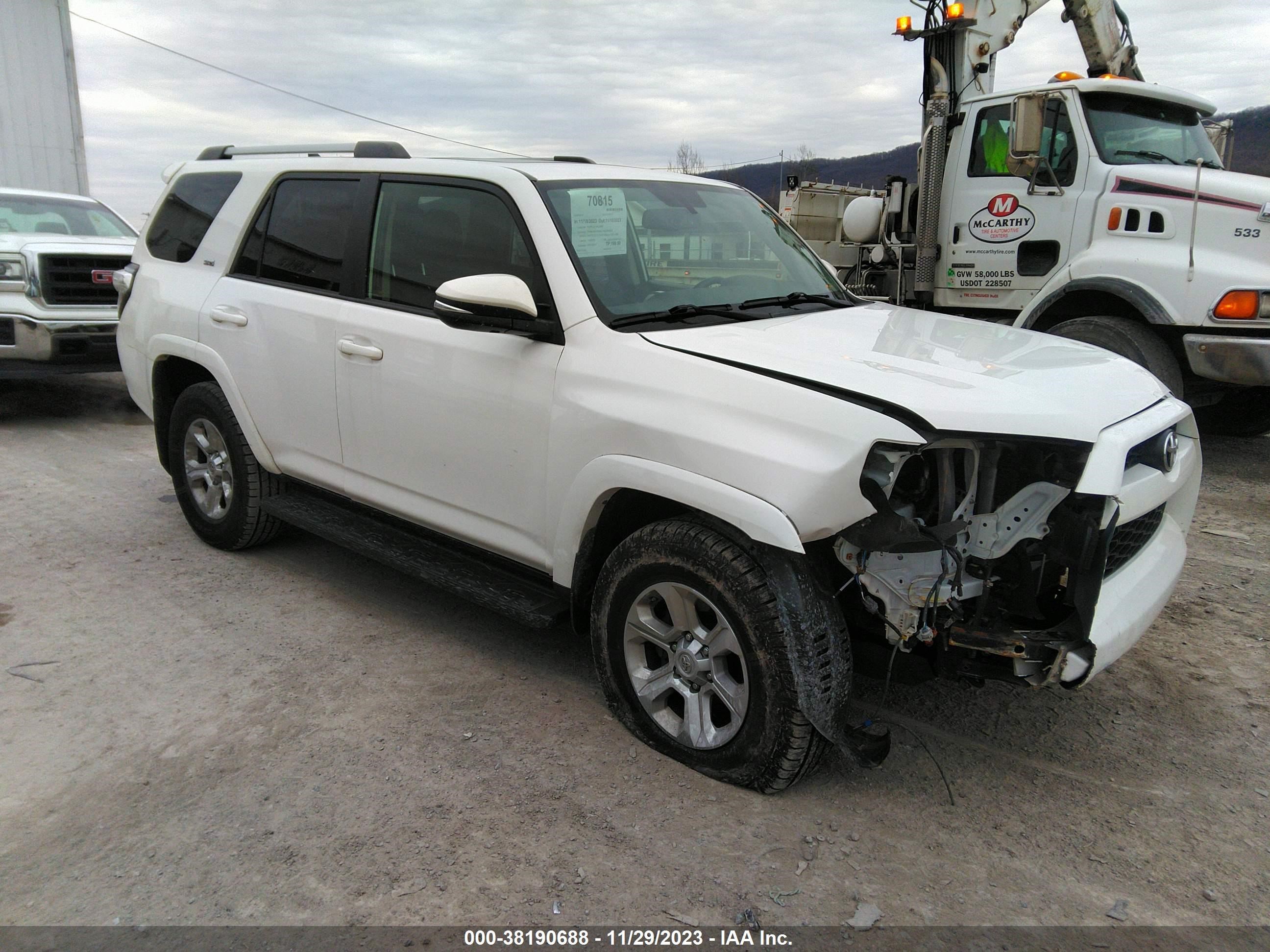 TOYOTA 4RUNNER 2019 jtebu5jr0k5675078