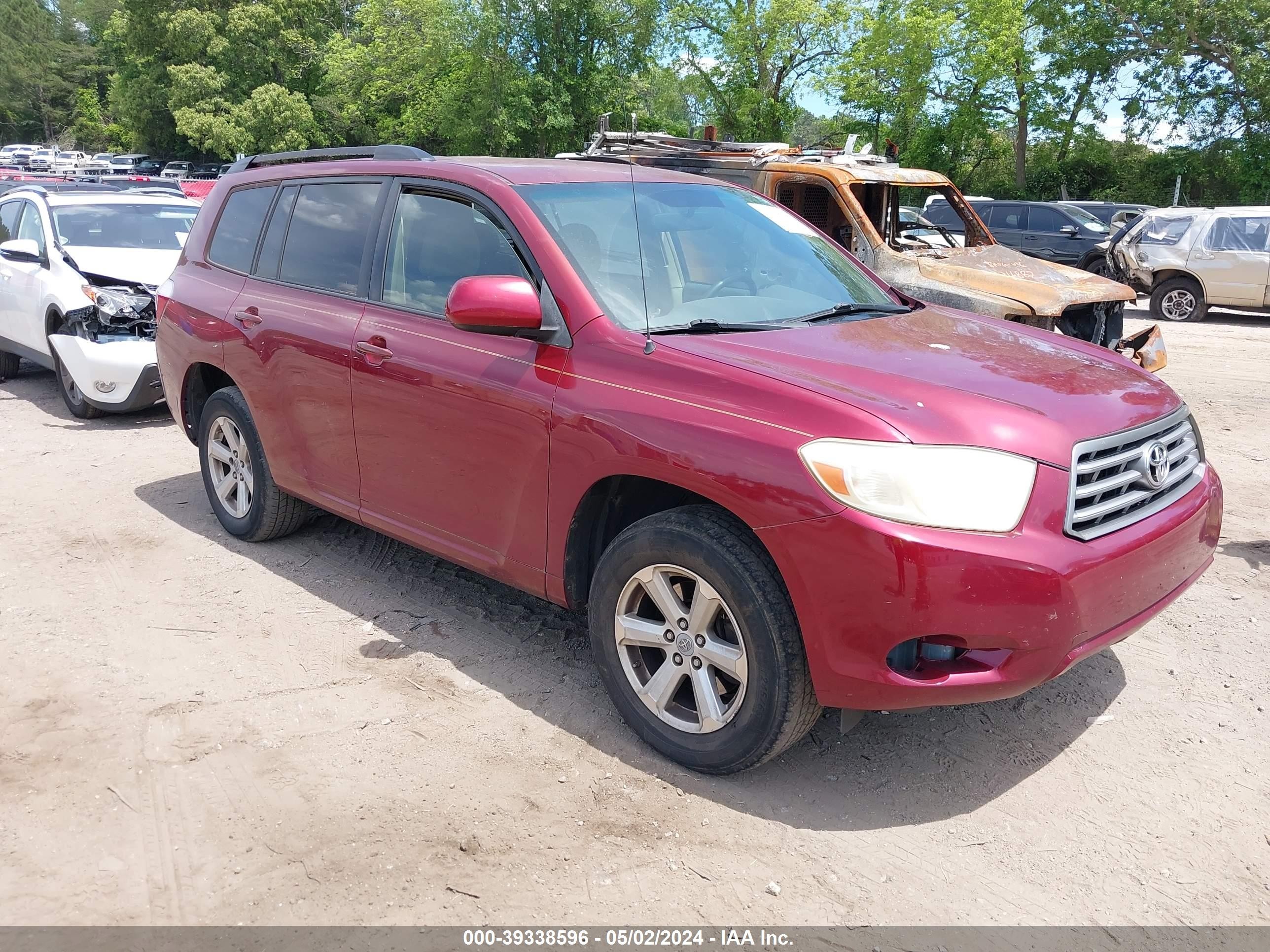 TOYOTA HIGHLANDER 2009 jteda41a692000689