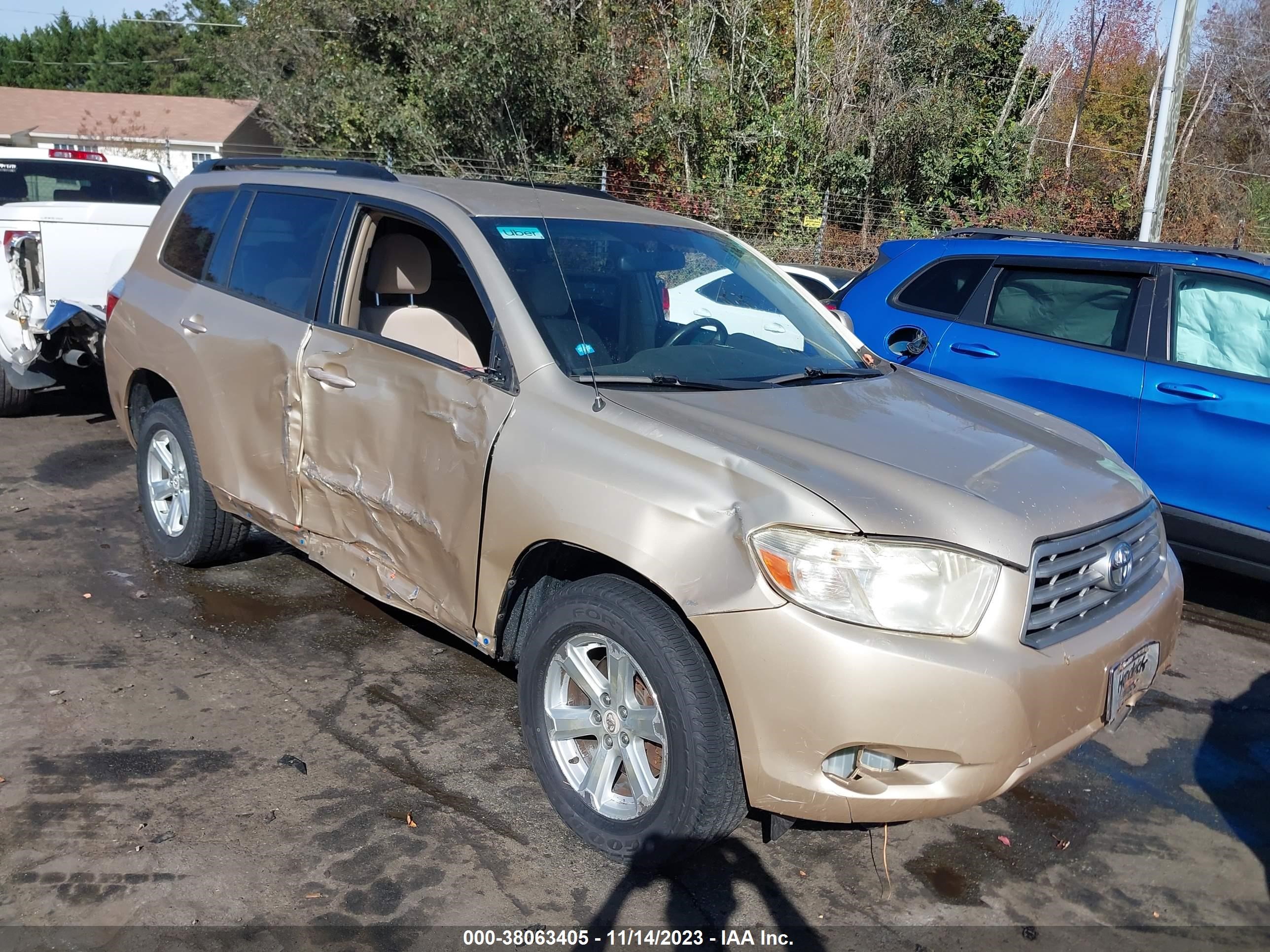 TOYOTA HIGHLANDER 2009 jteda41a792000619