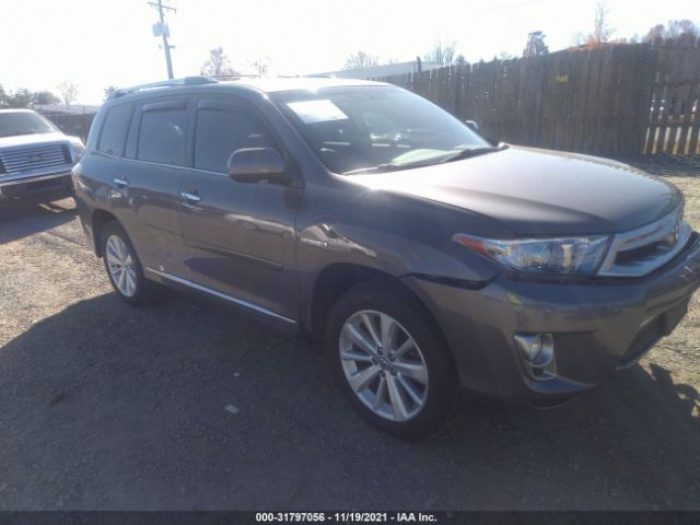 TOYOTA HIGHLANDER HYBRID 2012 jtedc3eh0c2007852