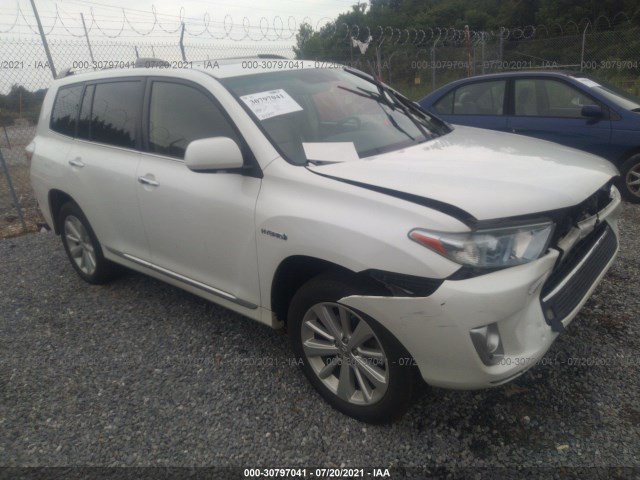 TOYOTA HIGHLANDER HYBRID 2012 jtedc3eh1c2010405