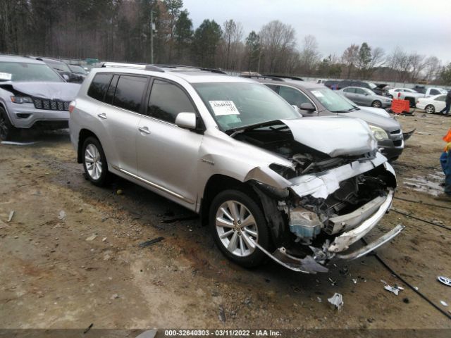 TOYOTA HIGHLANDER HYBRID 2012 jtedc3eh2c2007142