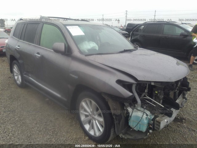 TOYOTA HIGHLANDER HYBRID 2012 jtedc3eh5c2005871