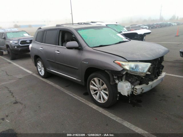 TOYOTA HIGHLANDER HYBRID 2012 jtedc3eh8c2005525