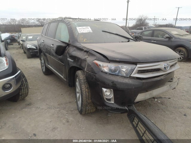 TOYOTA HIGHLANDER HYBRID 2012 jtedc3eh9c2004643