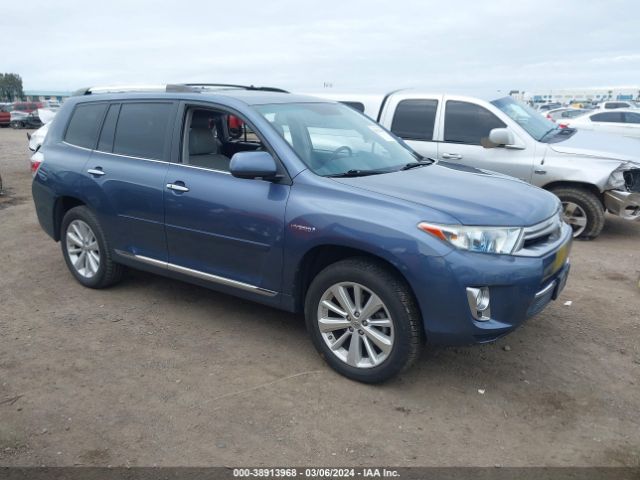 TOYOTA HIGHLANDER HYBRID 2012 jtedc3eh9c2008045