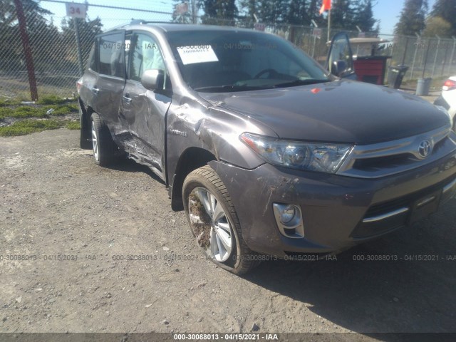 TOYOTA HIGHLANDER HYBRID 2012 jtedc3eh9c2008305