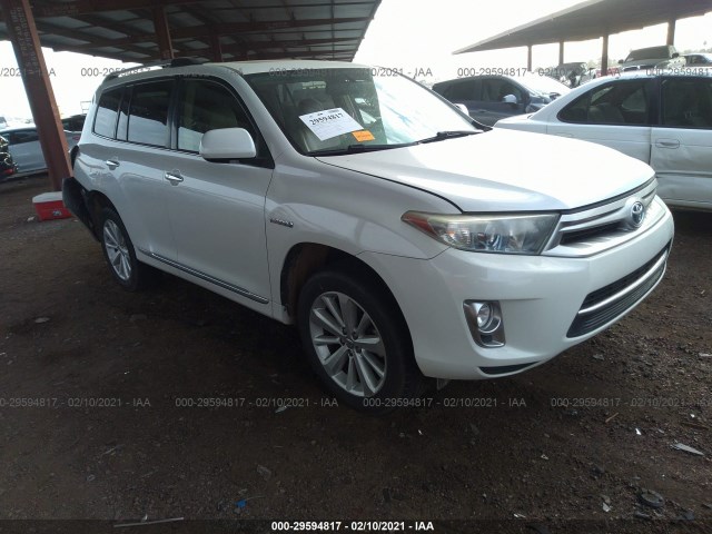 TOYOTA HIGHLANDER HYBRID 2013 jtedc3ehxd2017306