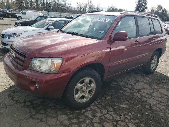 TOYOTA HIGHLANDER 2005 jtedd21a050106394