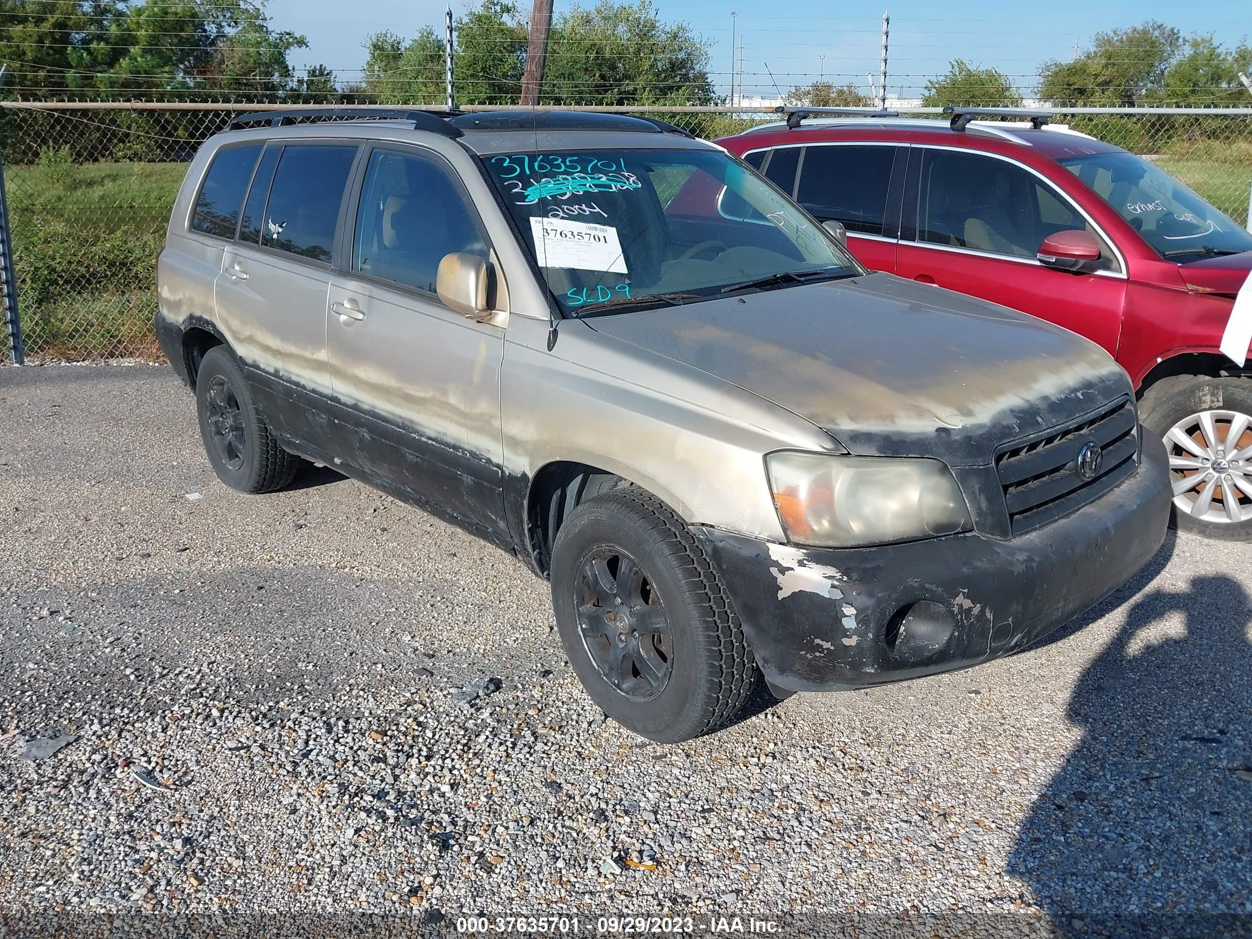 TOYOTA HIGHLANDER 2004 jtedd21a140086705