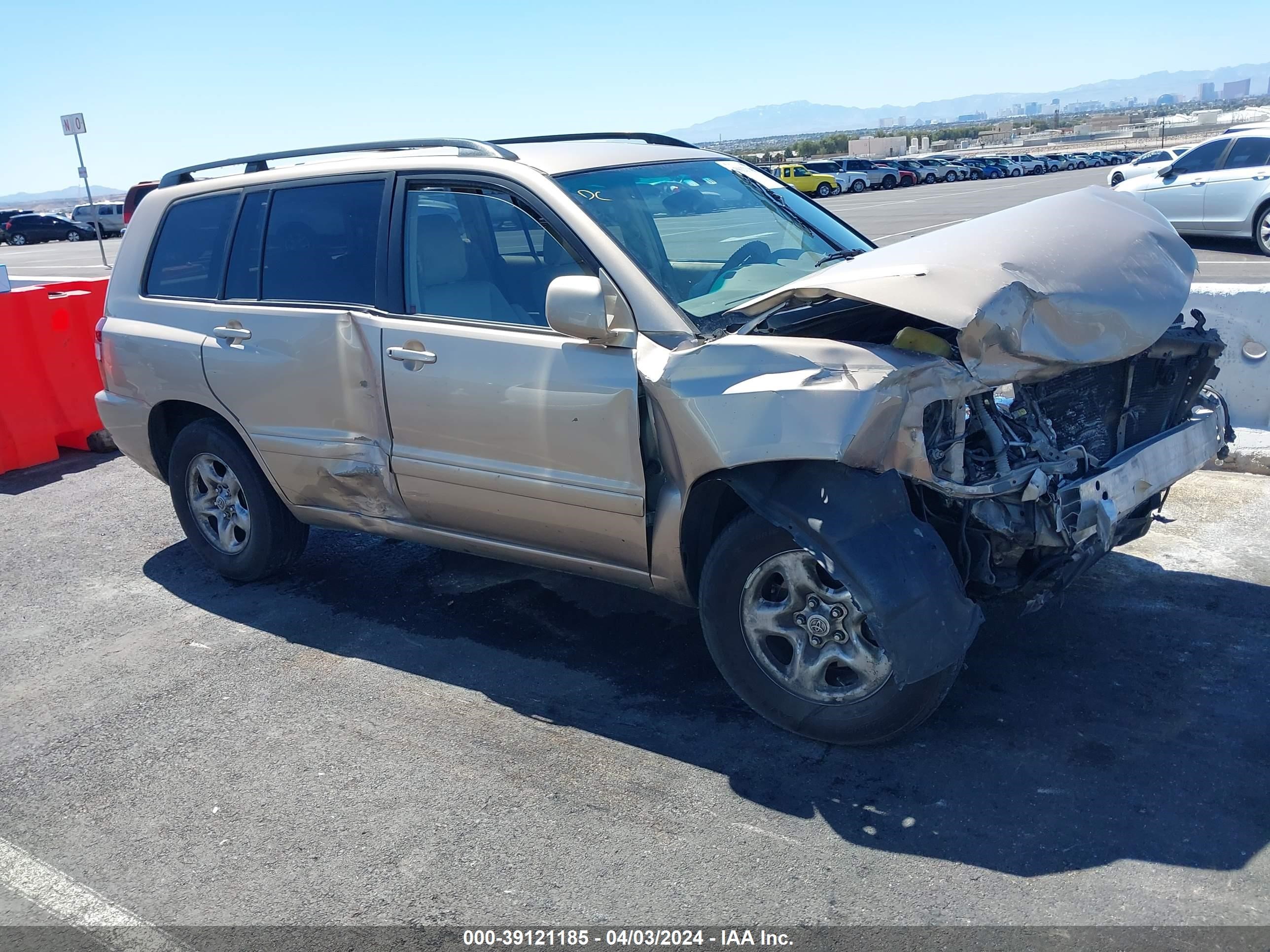 TOYOTA HIGHLANDER 2004 jtedd21a440101066