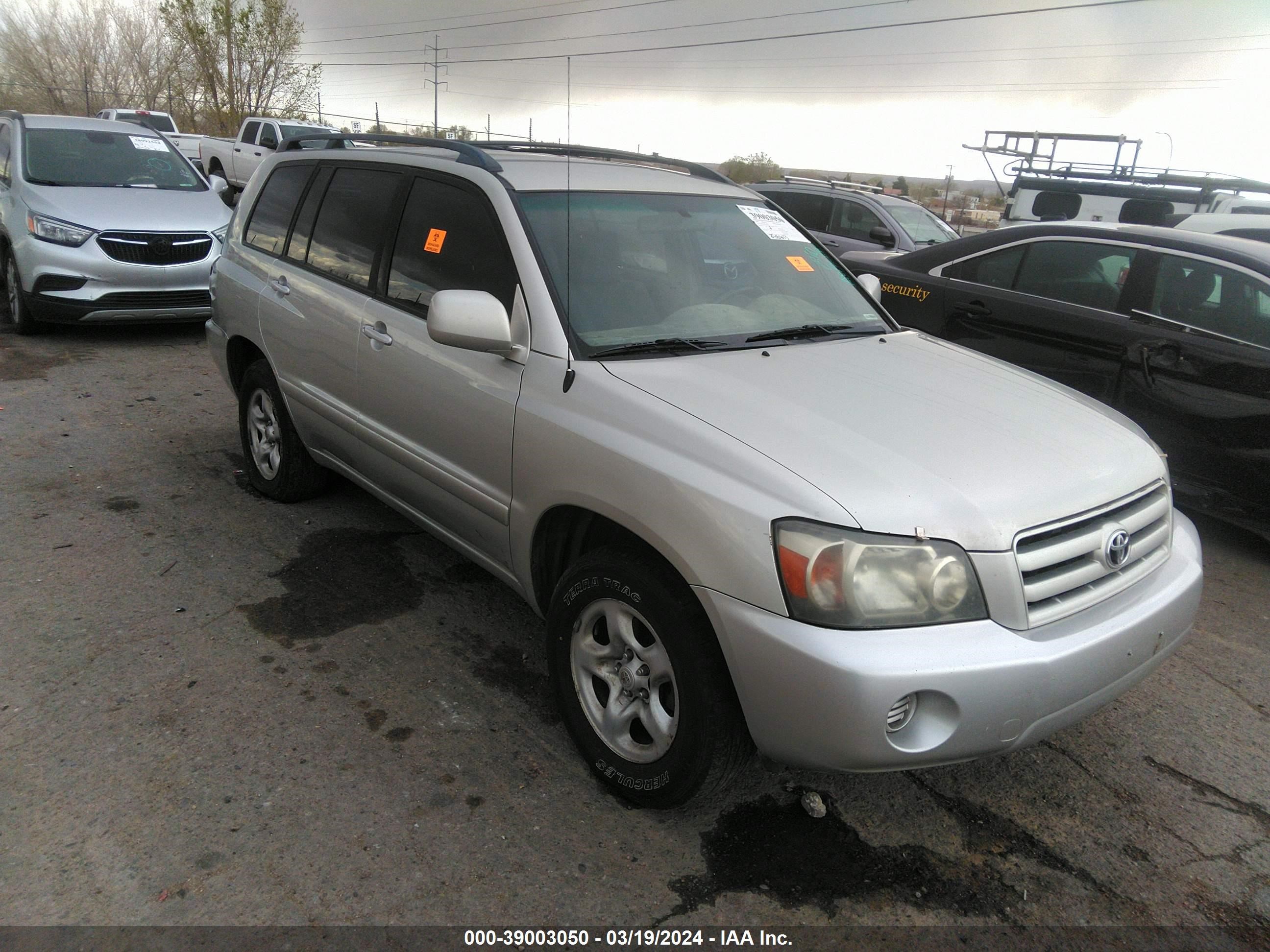 TOYOTA HIGHLANDER 2005 jtedd21a450107967