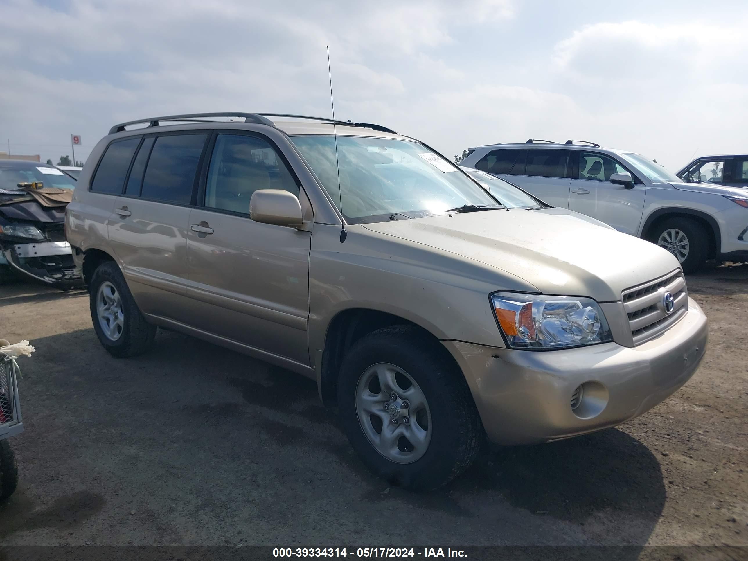 TOYOTA HIGHLANDER 2006 jtedd21a660154970