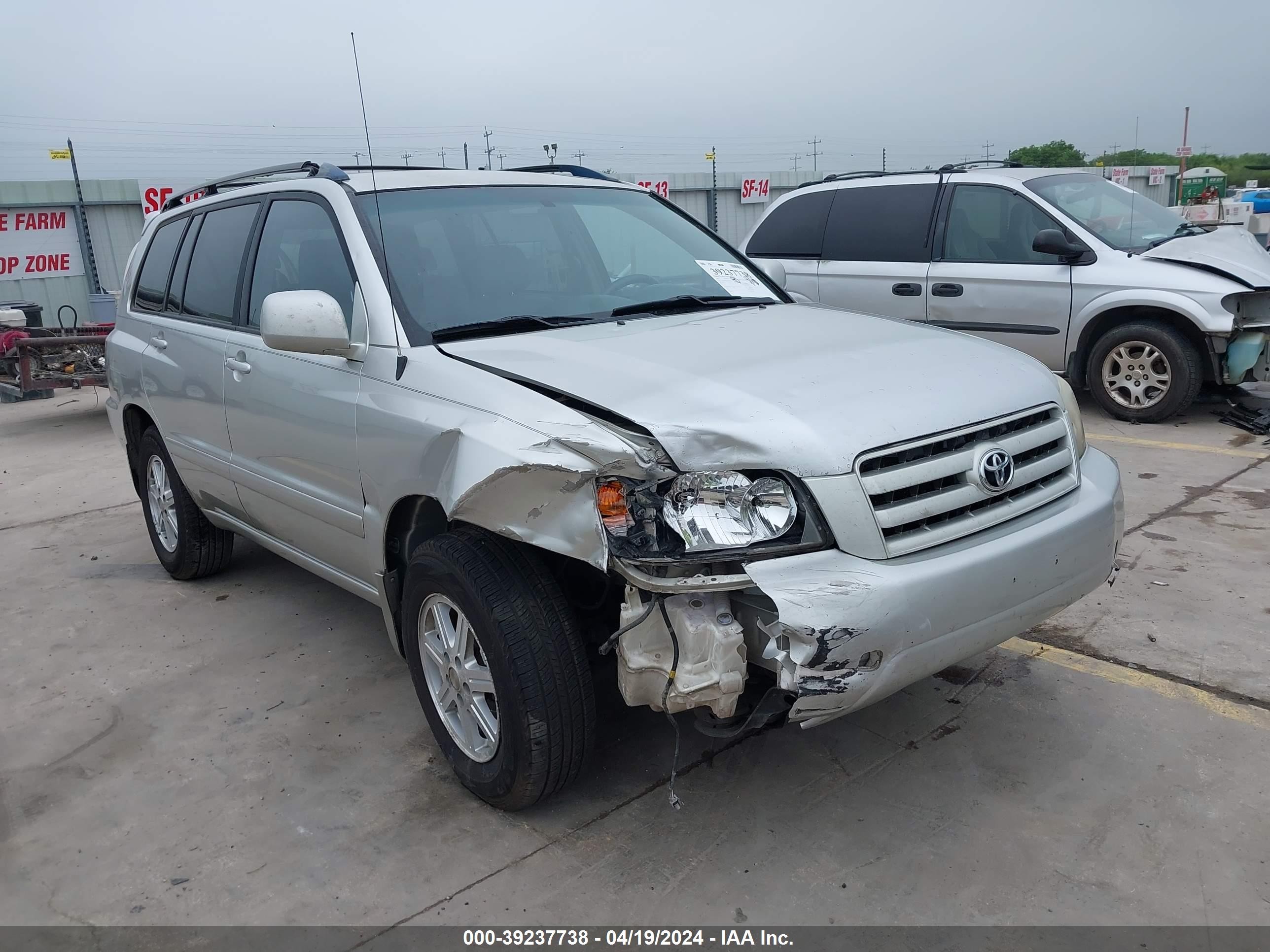 TOYOTA HIGHLANDER 2007 jtedd21a670165713